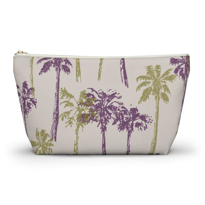 Palm Tree Zip Pouch with T-Bottom Global Village Kailua Boutique