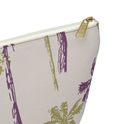 Palm Tree Zip Pouch with T-Bottom Global Village Kailua Boutique