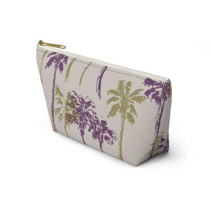 Palm Tree Zip Pouch with T-Bottom Global Village Kailua Boutique