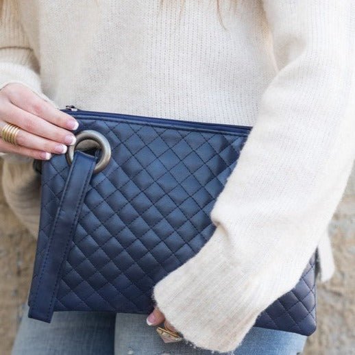 Quilted Wristlet Clutch Global Village Kailua Boutique