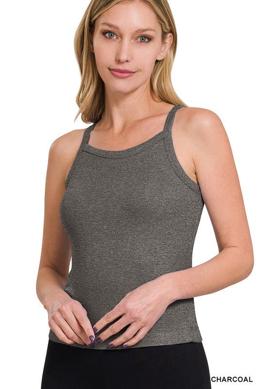 Ribbed Soft Rayon Cami - Global Village Kailua Boutique