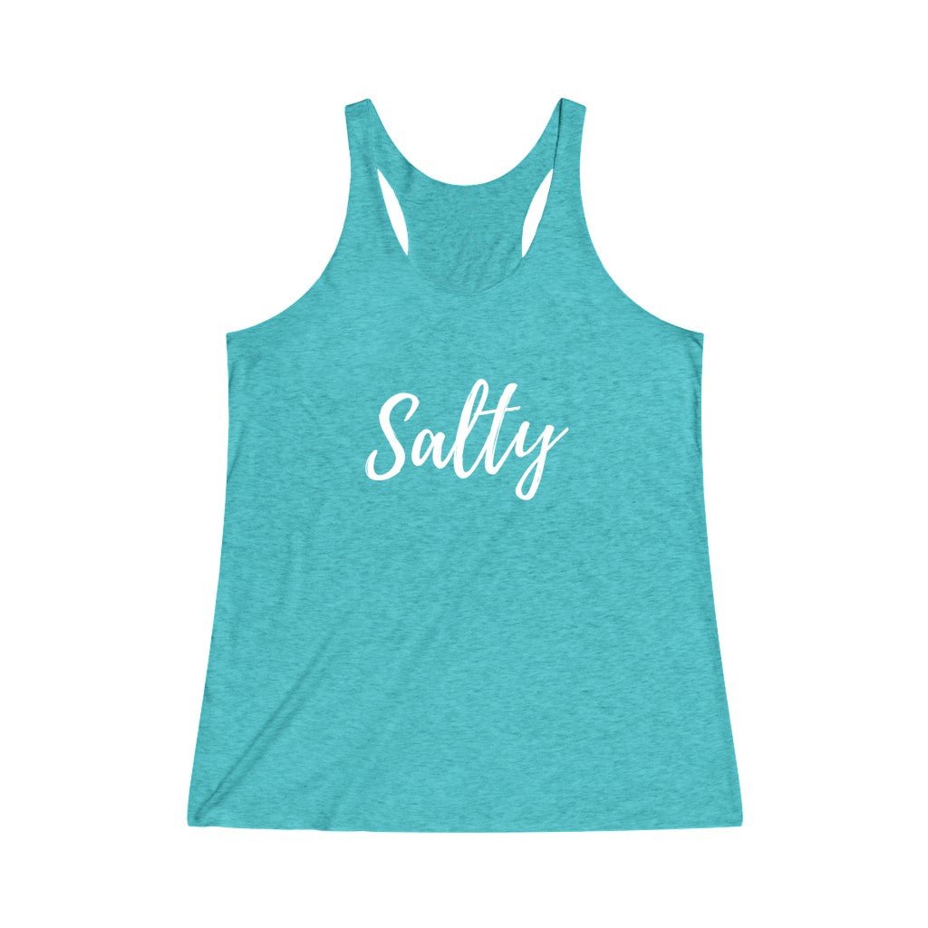 Salty Triblend Racerback Tank Global Village Kailua Boutique