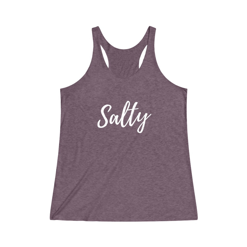 Salty Triblend Racerback Tank Global Village Kailua Boutique