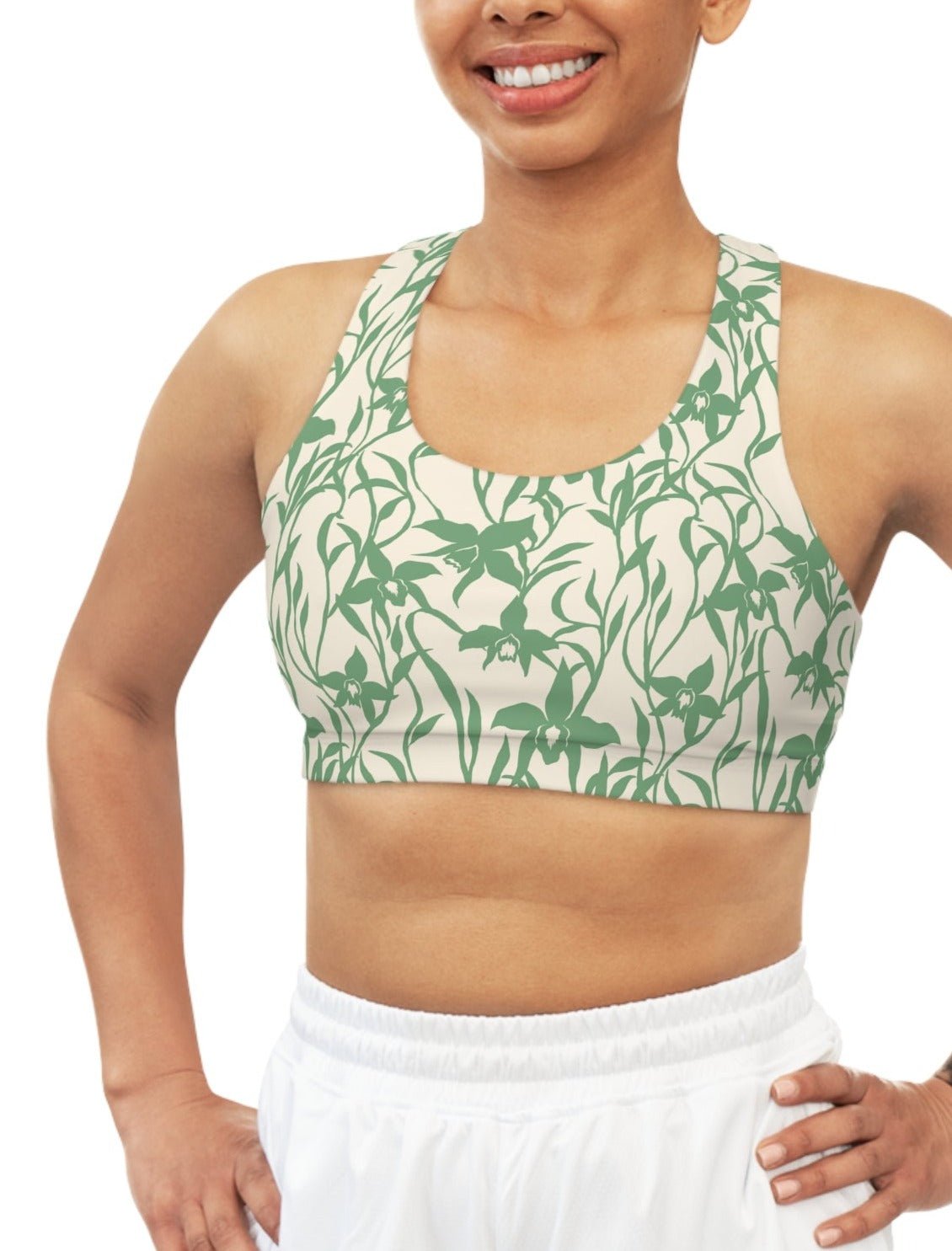 Seamless Sports Bra Orchid Sage - Global Village Kailua Boutique