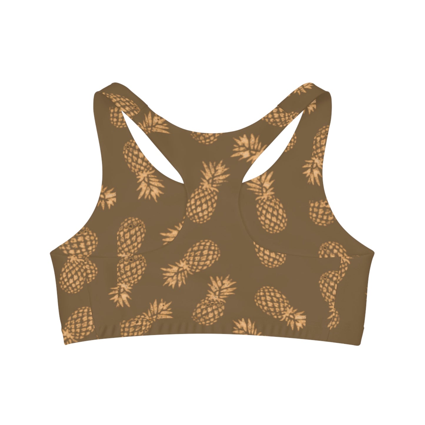 Seamless Sports Bra Pineapple Mocha - Global Village Kailua Boutique