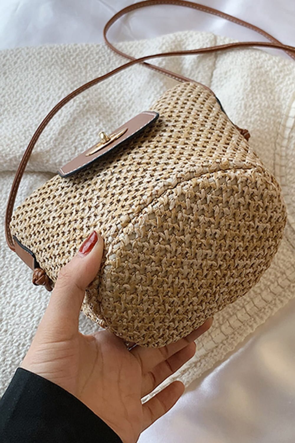 Straw Bucket Bag - Global Village Kailua Boutique