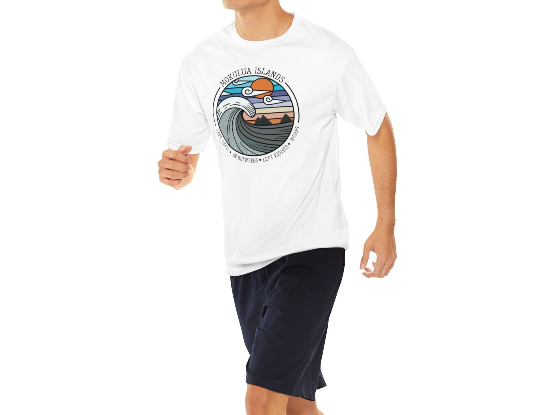 Surf Spots Mokulua Performance T-Shirt - Global Village Kailua Boutique