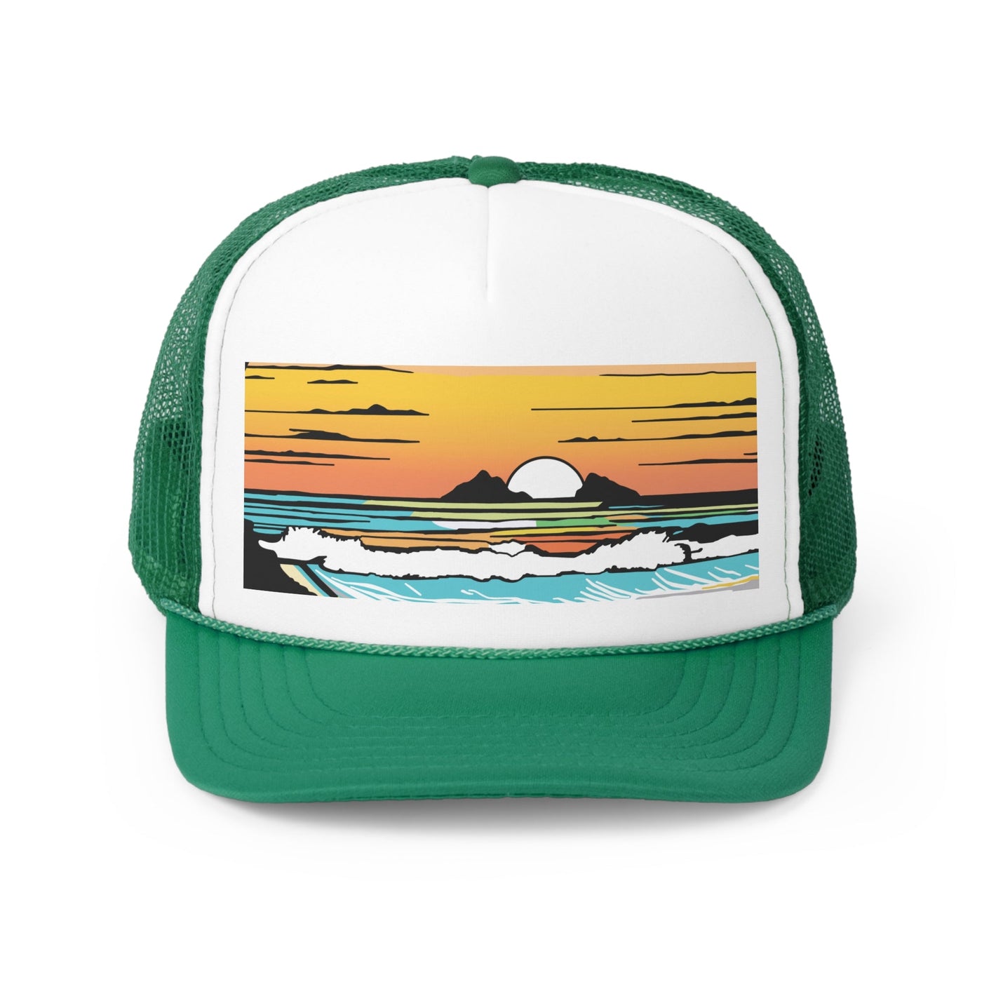 Trucker Cap Summer Sunrise - Global Village Kailua Boutique