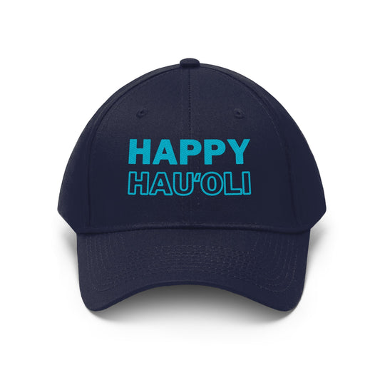 Twill Hat Happy - Hauʻoli - Global Village Kailua Boutique