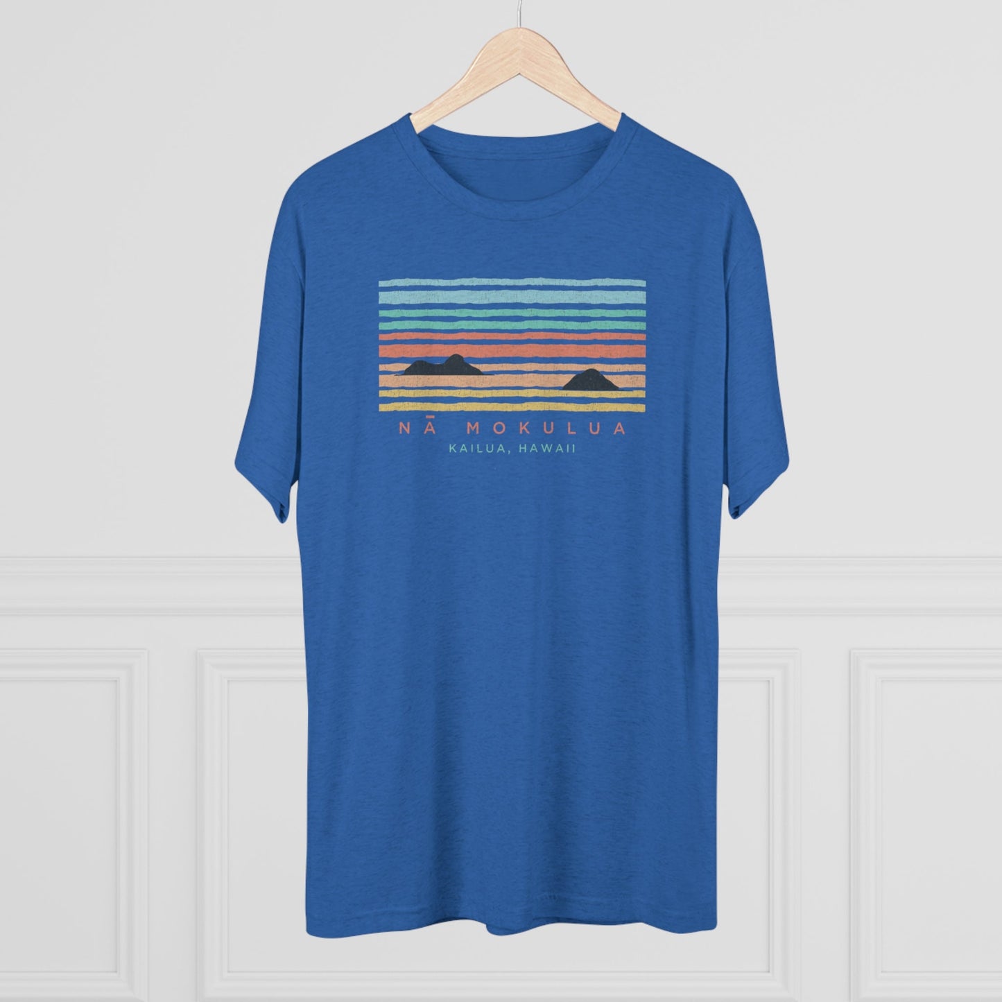 Water View of Moks Unisex Tri-Blend Crew Tee - Global Village Kailua Boutique