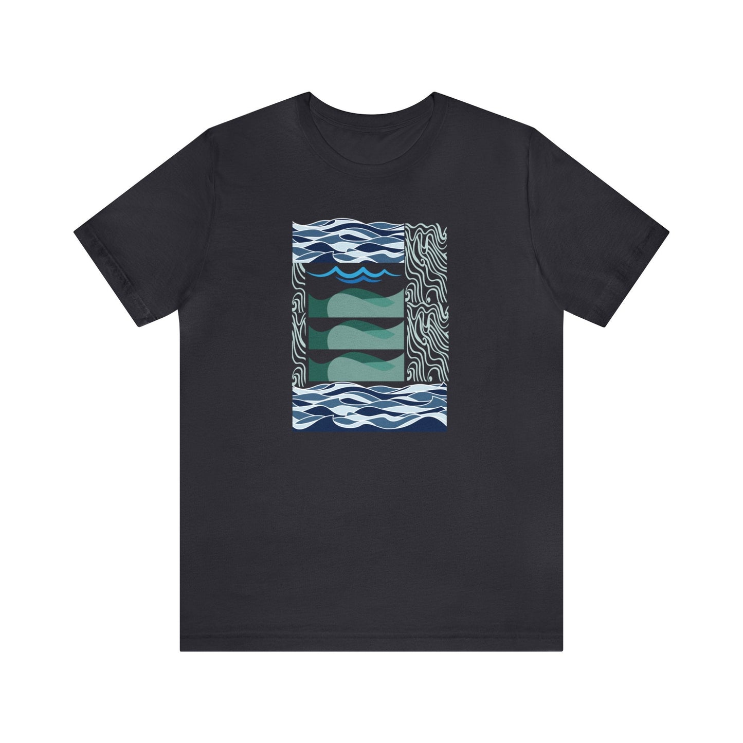 Waves in Motion Unisex Jersey Tee - Global Village Kailua Boutique