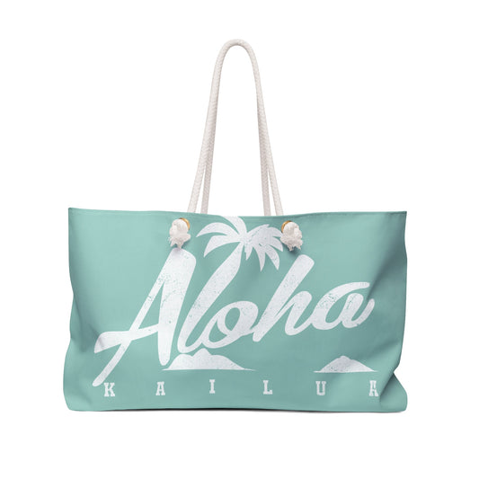 Weekender Bag Aloha Palm - Global Village Kailua Boutique