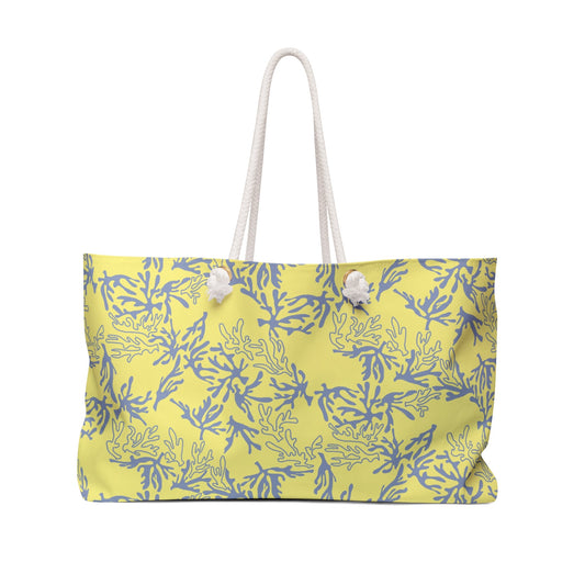 Weekender Bag Coral Soft Yellow - Global Village Kailua Boutique