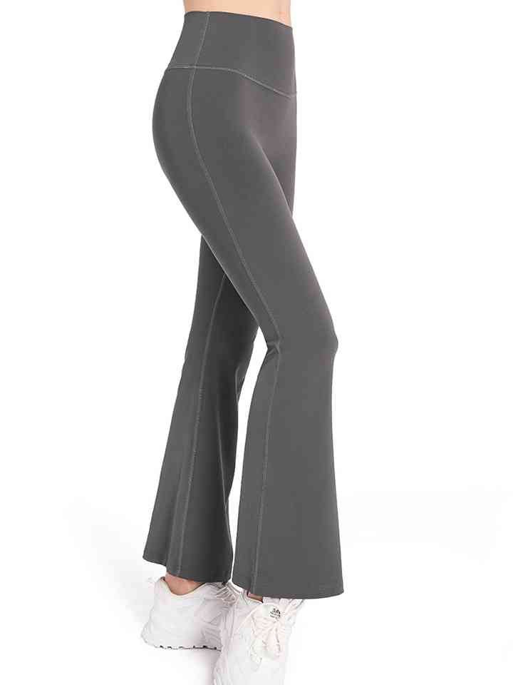 Wide Waistband Legging with Flair - Global Village Kailua Boutique