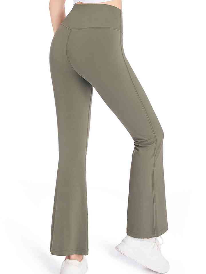 Wide Waistband Legging with Flair - Global Village Kailua Boutique