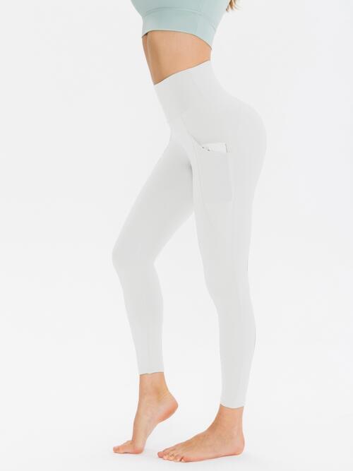 Wide Waistband Sports Leggings Global Village Kailua Boutique